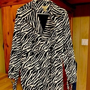 Vertigo Paris Zebra Trench Coat